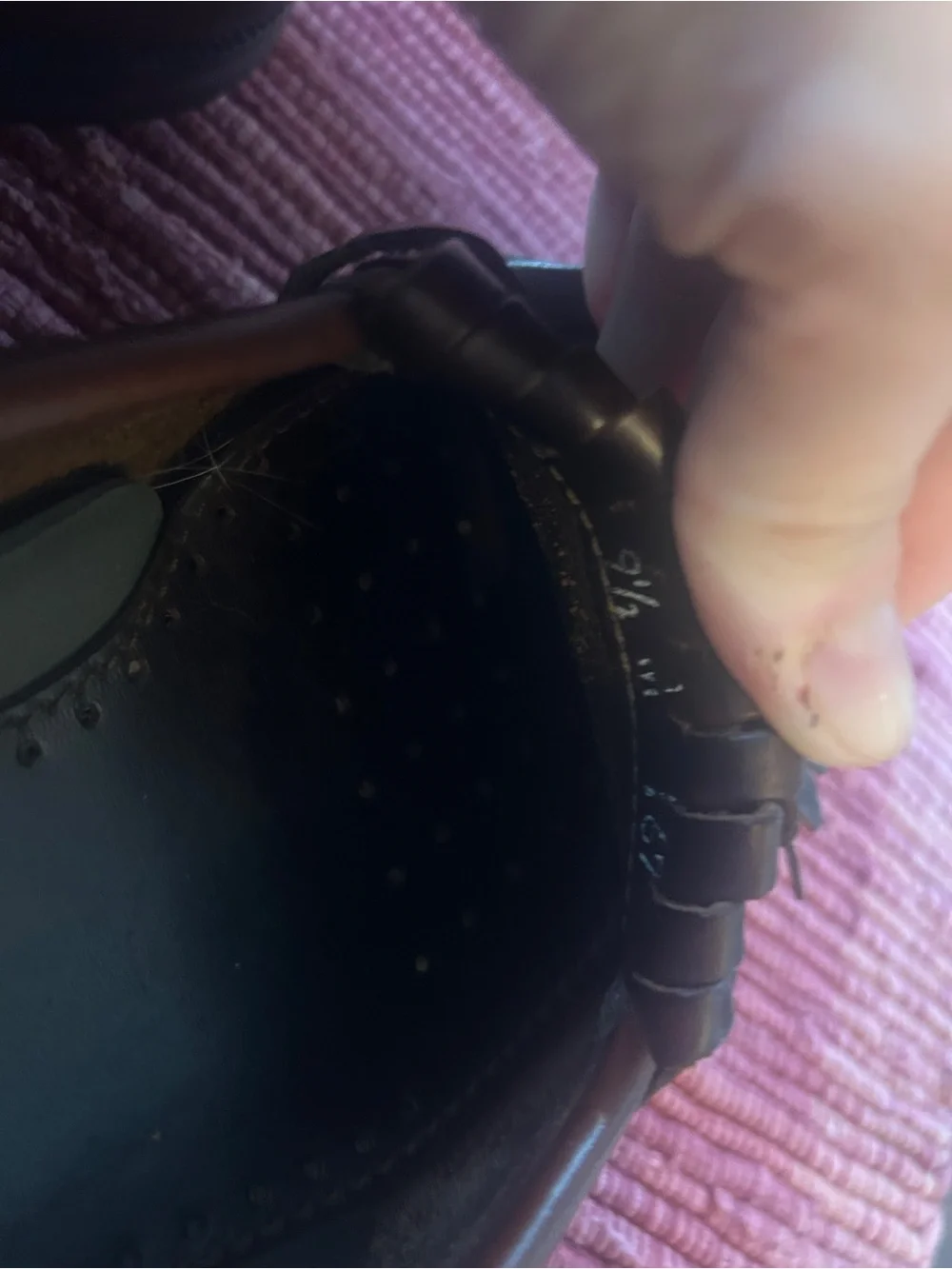 Johnston & Murphy polished leather